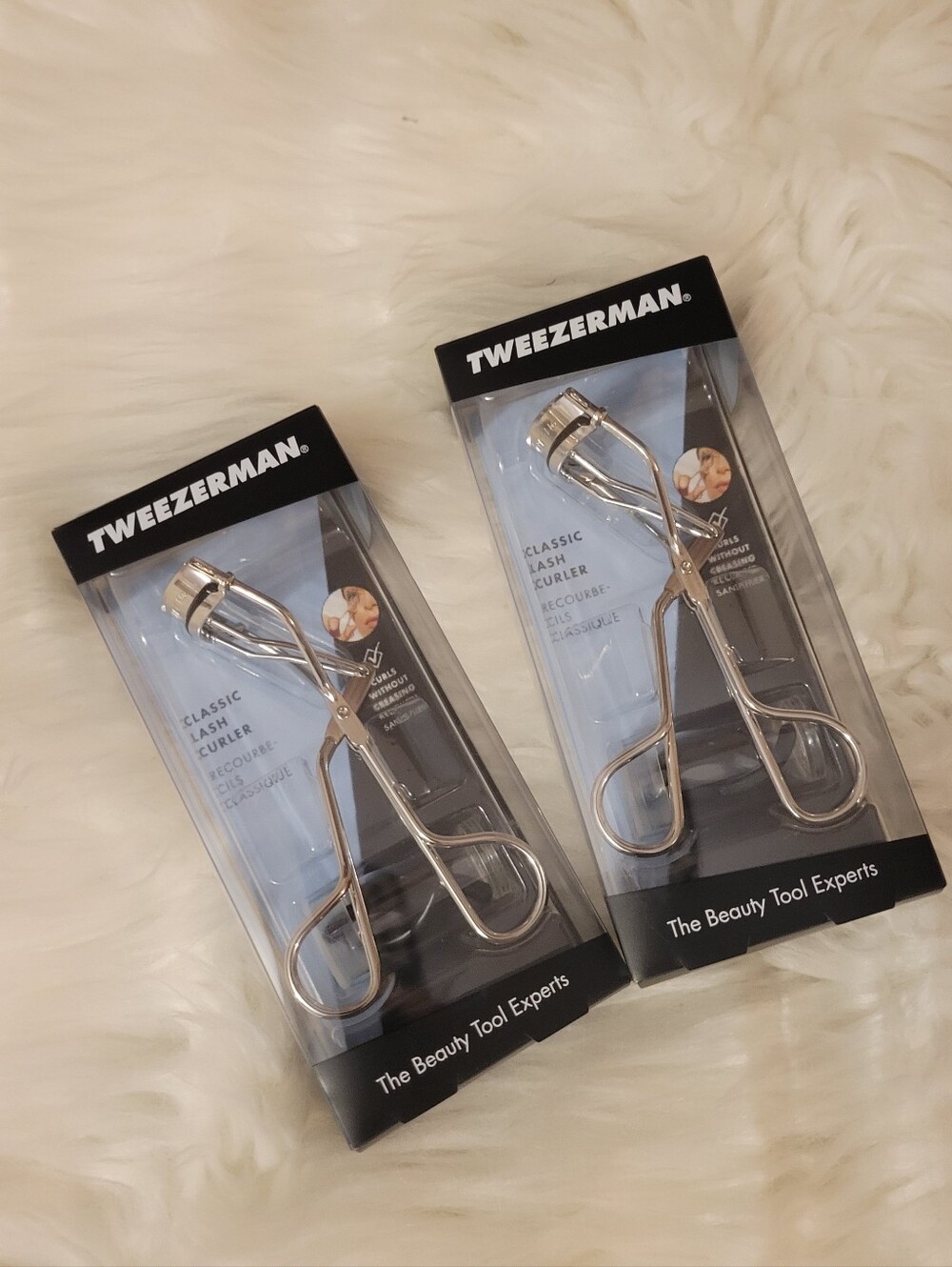 Bundle of 2! Tweezerman Classic Eyelash Curler + refill pads- Silver